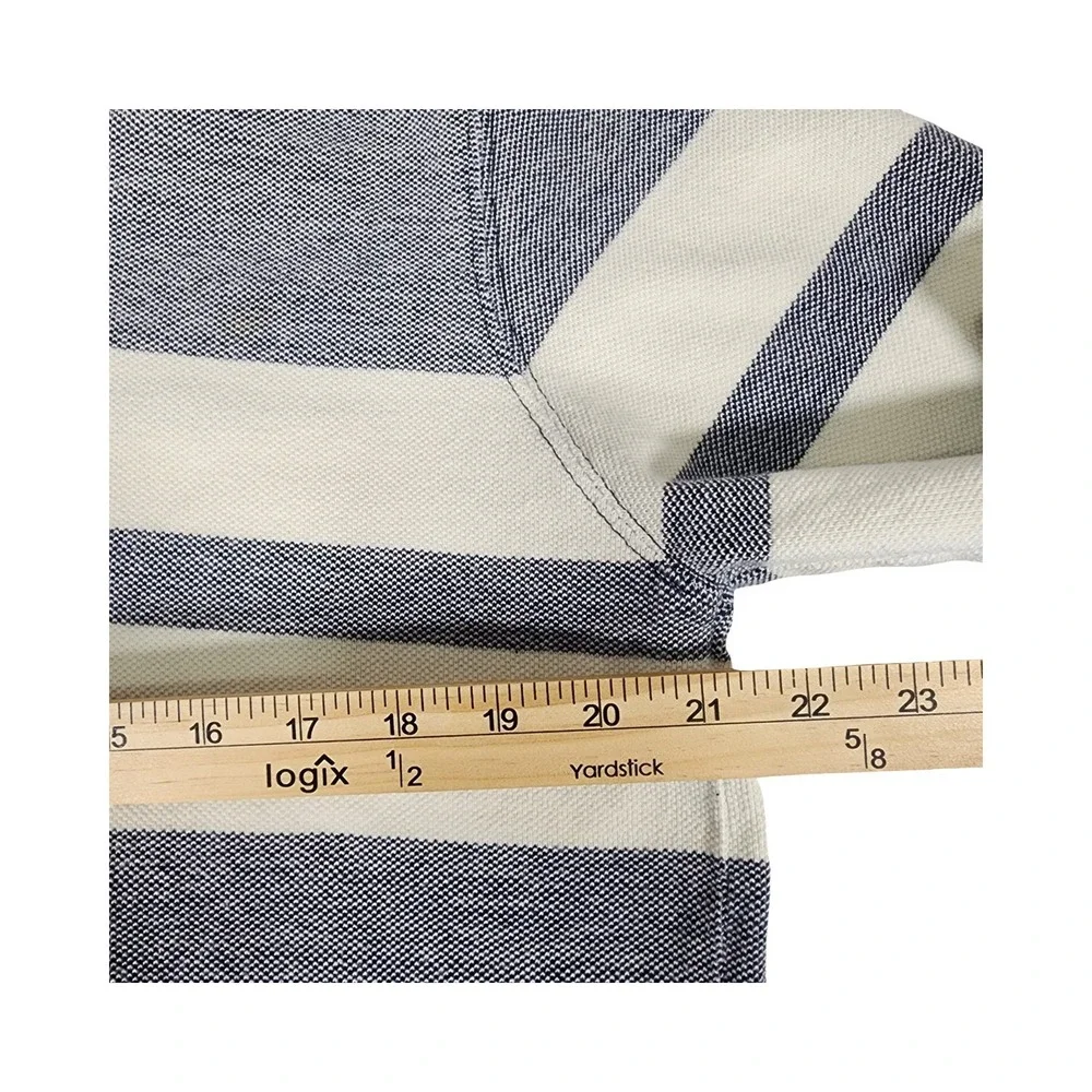 Banana Republic Mens‎ Heathered Gray Shawl Collar Stripe Pullover Sweatshirt L